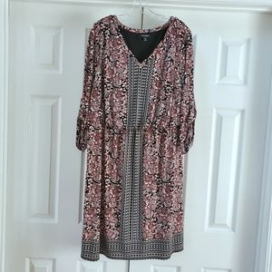 Roz & Ali Pink, Black & White Dress